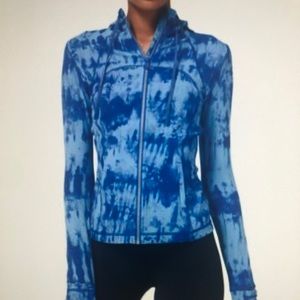 Lululemon hooded define jacket game day blue Sz 8